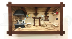 Drevený 3D obraz Tradičná kuchyňa (M)