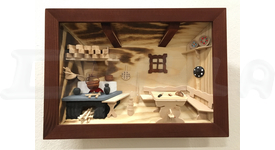 Drevený 3D obraz Tradičná kuchyňa (S3)