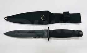 Bojový nôž čierny s puzdrom