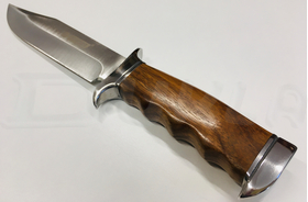 Pevný dlhý nôž Kandar wood s puzdrom 2