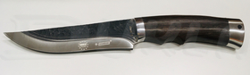 Pevný nôž Kandar kovaný s puzdrom