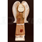 Anjel drevený 53 cm v plátenných šatách