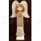 Anjel drevený so svetríkom 57 cm No.3 (béžový)