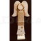 Anjel drevený so svetríkom 57 cm (hnedý)